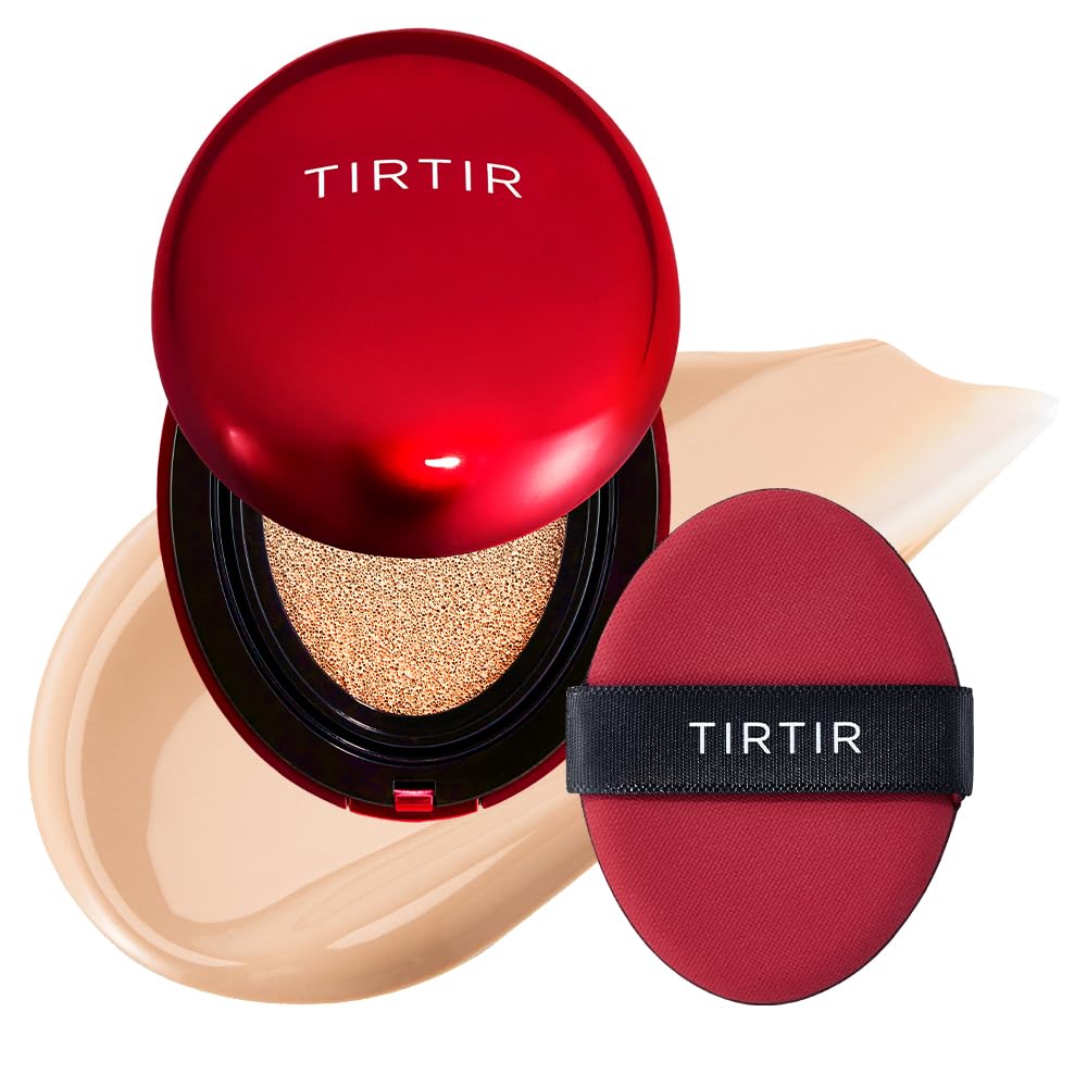 Mask Fit Red Cushion Foundation | Full coverage, Weightless, Skin fit, Satin Glow Finish, Korean Makeup BB Foundation, beauty, Tattoo cover up, Buildable (#21N Ivory, 0.63 Fl Oz)